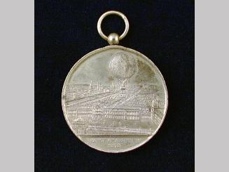 Hot air ballon ascension souvenir medal