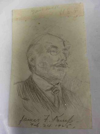 Portait of James F. Kemp (1859-1926); verso: Portrait of  Mario Chamlee (1892-1966)