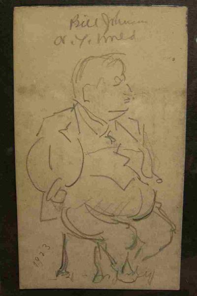 Caricature of Dr. William Johnson (?)