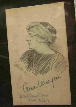 Profile Portrait of Anna Morgan (d. 1936)