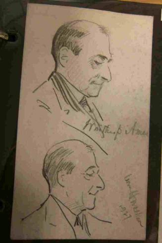 Two Profile Portraits of Winthrop Ames (1870-1937)