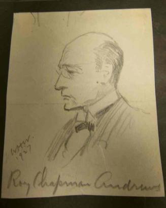 Profile Portrait of Roy Chapman Andrews (1884-1960)
