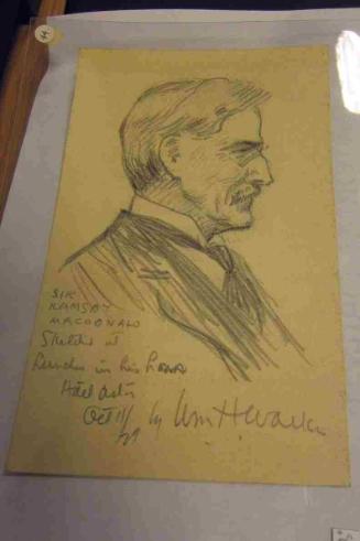 Profile Portrait of Sir Ramsay MacDonald (1866-1937)