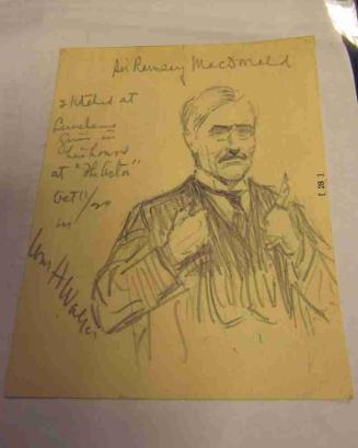 Portrait of Sir Ramsay MacDonald (1866-1937)