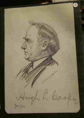 Profile Portrait of Hugh Lincoln Cooper 1865-1937)