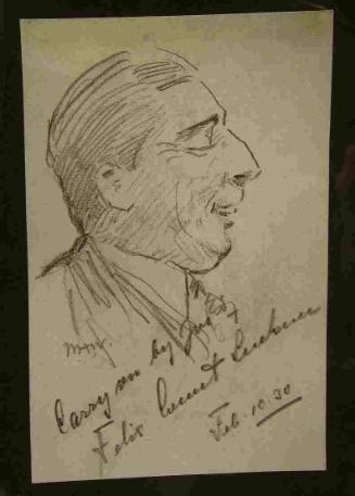 Profile Portrait of Count Felix von Luckner (1881-1966)