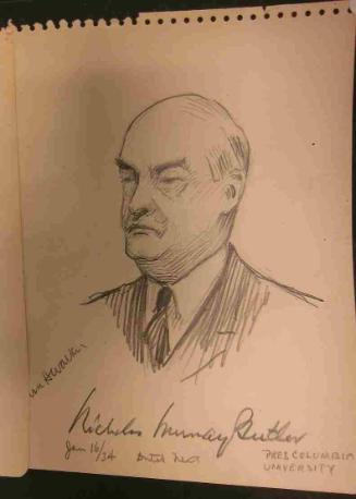 Portrait of Nicholas Murray Butler (1862-1947)