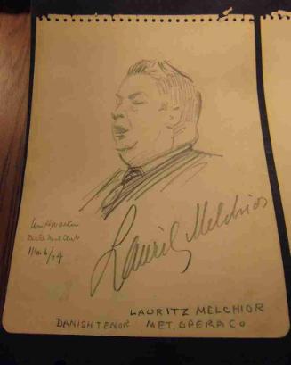 Portrait of Lauritz Lebrecth Hommel Melchior (1890-1973)