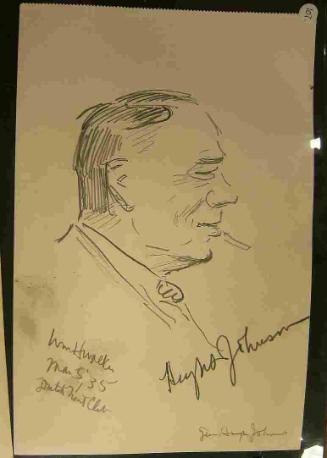 Profile Portrait of General Hugh S. Johnson (1882-1942)