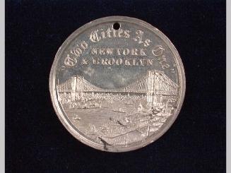 Medal in Envelope: Brooklyn Bridge...1833