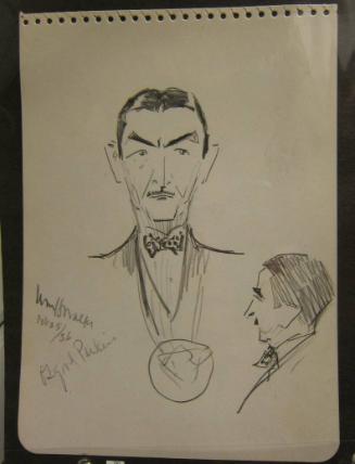 A Caricature and Portrait of Osgood Perkins (1892-1937)