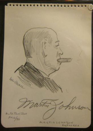 Profile Portrait of Martin Johnson (1884-1937)