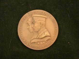 King Albert and Queen Elizabeth Aerial Crossing of the English Channel Medal