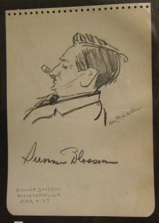 Profile Portrait of Sumner N. Blossom (1893?-1977)