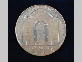 Medallion: Centennial of Congregation B'nai Jeshurun
