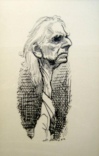 Caricature of Bertrand Russell (1872-1970)