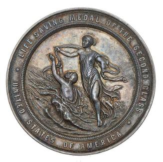 Treasury Department - Second Class Life Saving Medal (1876)