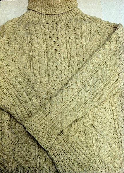 Irish sweater worn by Ed Koch in the St. Patrick's Day Parade, 1978-1989