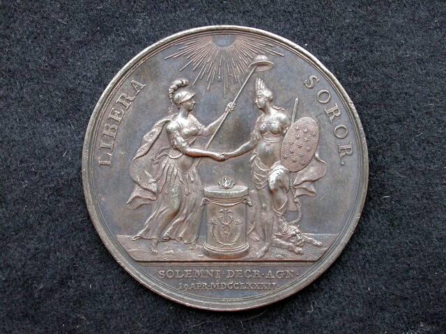 Medal Commemorating Dutch Recognition of the United States