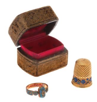Thimble and ring in box