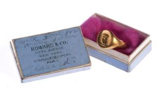 Signet ring in box