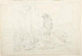 "The Return of Rip Van Winkle": Study for Plate V in "Illustrations of Rip Van Winkle"