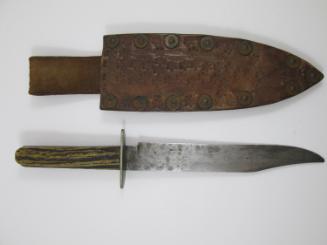 Bowie knife and scabbard