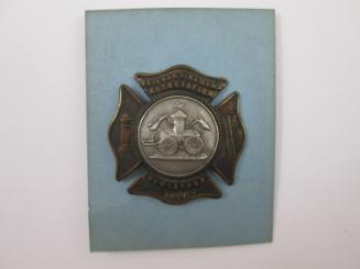Badge: Volunteers firemens Assoc New London, Conn.
