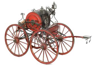 Model of horse-drawn hose carriage