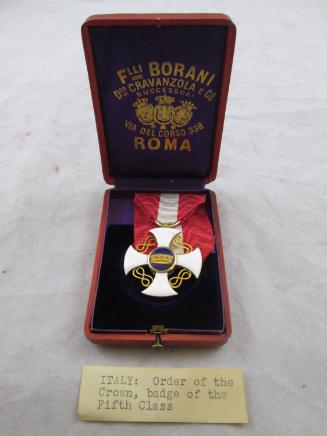 Order of the Crown of Italy, 5th Class/Knight
