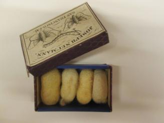 Box of silk cocoons from Centennial Exhibition