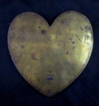 Plaque: Vermont line (heart-shaped)