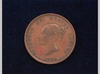 Canadian Victoria half penny