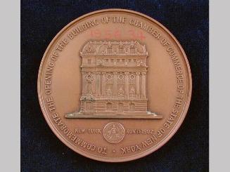 New York Chamber of Commerce Building Dedication Medal