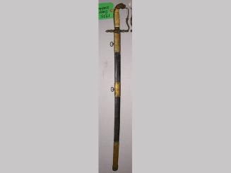 Naval officer's sword and scabbard