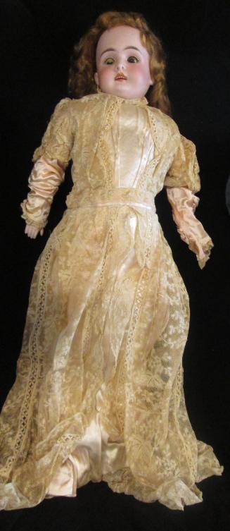 Doll: in satin and lace gown