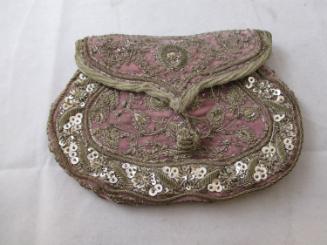 Purse: lavender w/embroidery & bead work