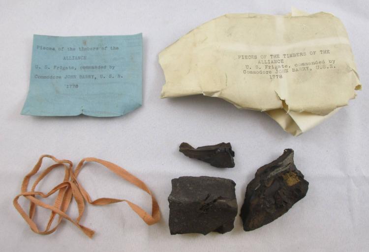 Wood fragments from U.S. Frigate Alliance