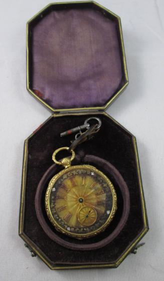 Pocket watch, key and box