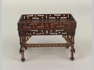 Miniature Furniture; Open work Tray-Top Table
