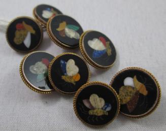 Cuff links and buttons set