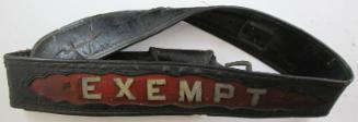 Fireman's belt: "exempt"