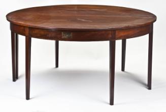 Semi-circular table (one of a pair)