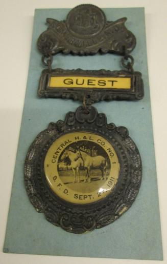 Badge: guest...Central H.&L.Co. No.1...Sept.21,1911