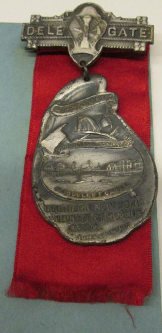 Badge: 22nd Annual Convention...Vol. Firemen's Assn...1917