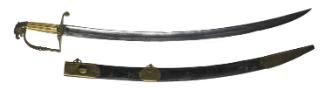 Naval officer's sword and scabbard
