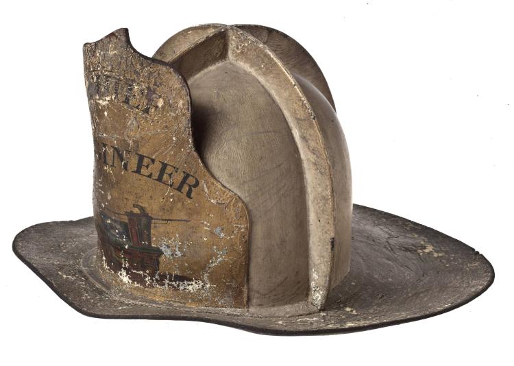 Fire helmet used by Jameson Cox (ca. 1785–1841)