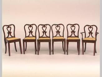 Miniature Furniture, Six Dining Room Chairs