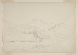On Schroon River, Looking Northwest, New York; from the disassembled "Schroon Lake Sketchbook"