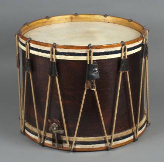 Drum used during Civil War by Wiliam C. Beaven (1844–1906)